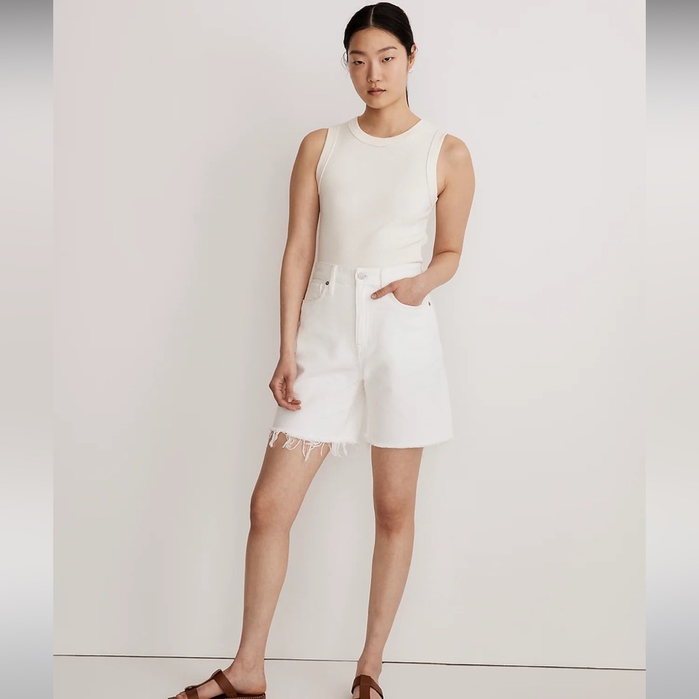 Madewell Baggy Jean Short White